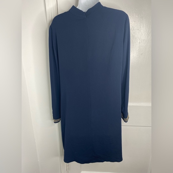 Navy Blue Tunic with Gold Trim - Picture 4 of 9